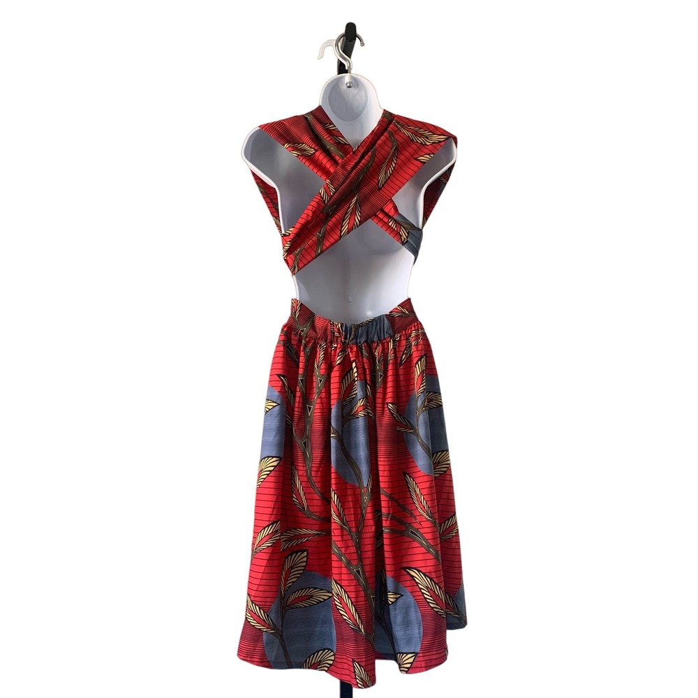 African Print Infinity Dress - Picture 9 of 10